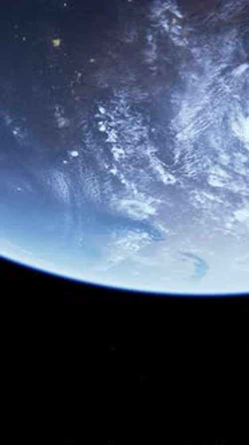 Earth View From Space Station