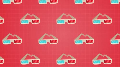 Colorful Sunglass 3D Animation Background