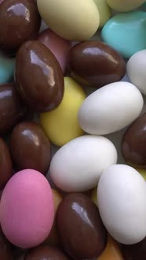 Different Types of Almonds as Background