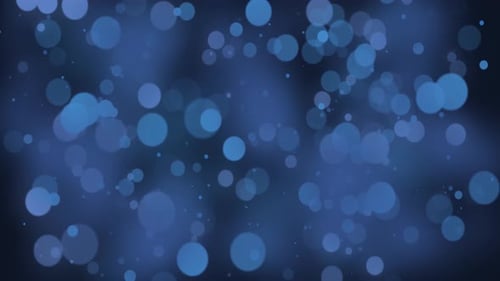 Animated Blue Bokeh Lights Motion Background