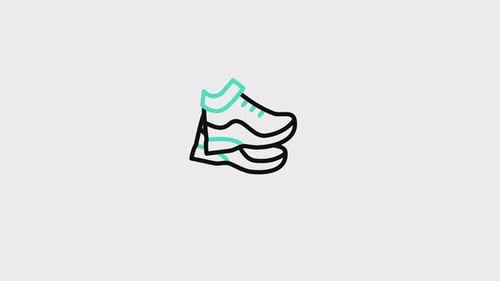 Icône animée de baskets