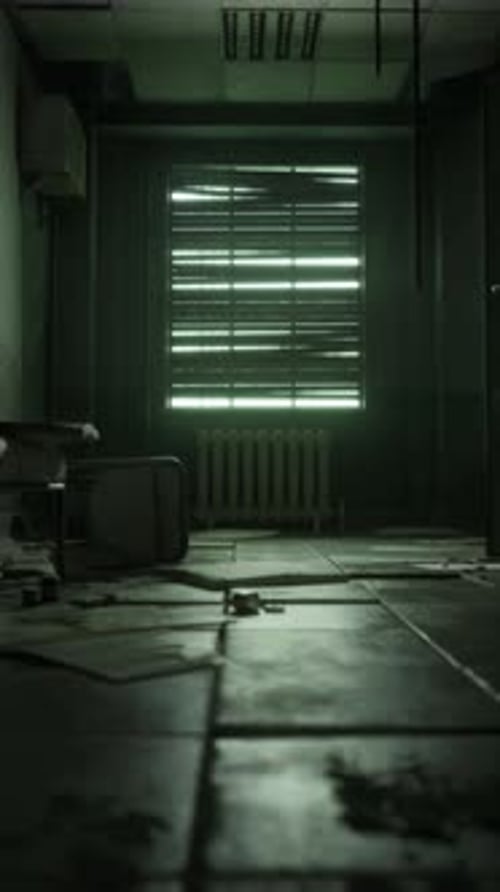 Dim Room With Window and Radiator