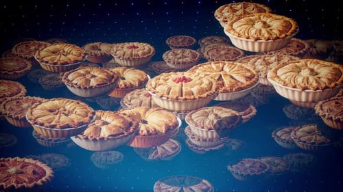 Delicious Pies Motion Background Loop 4k