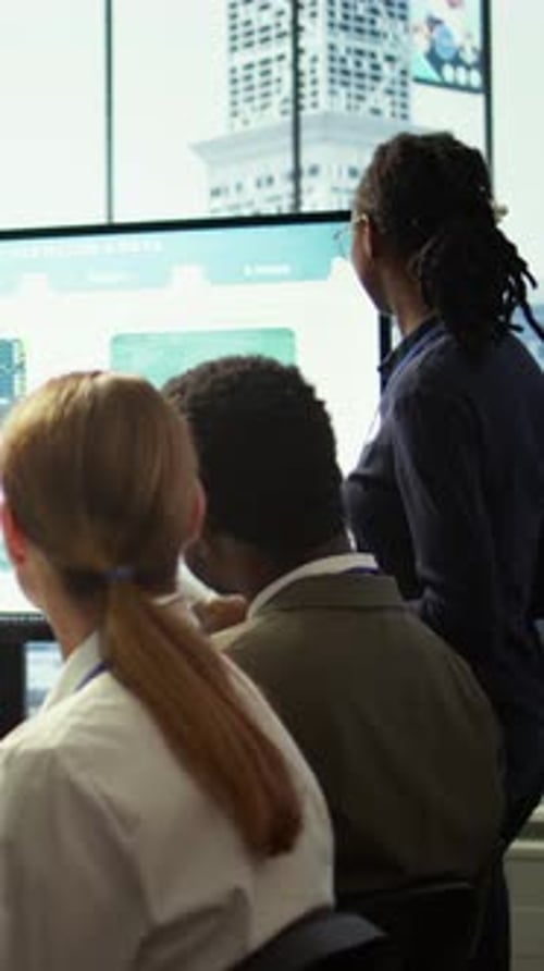 Vertical Video Accounting Manager Reviewing Budget Numbers After All Monthly Costs