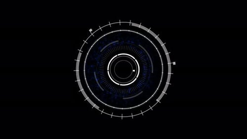 Circle HUD Futuristic Sci Fi Circle Elements Appearing Artificial Intelligence Service Setup Tech