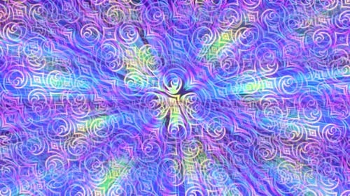 Vibrant Abstract Glowing Swirls Pattern Animation Background