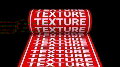 Texture Text Animation Loop