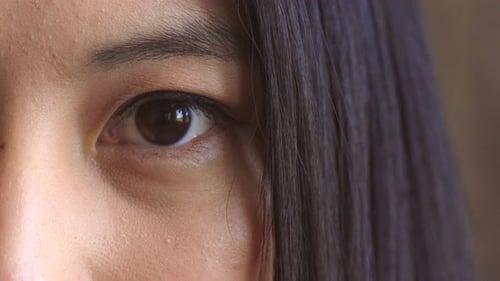 Close Up of Woman's Eye and Face