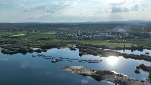 Sanliurfa, Birecik City Aerial View