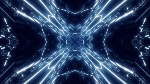 Neon Abstract Kaleidoscope Loop 4K
