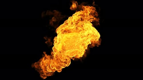 Fundo abstrato de fogo 4K