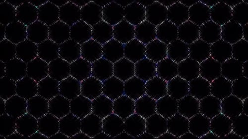 Animated Glowing Hexagon Grid Background