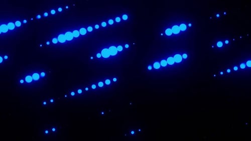 Abstract Moving Glowing Dots Loop Background Effect