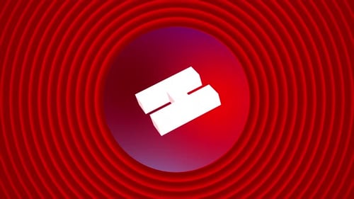 Alphabet latter logo H animation