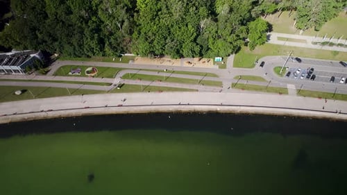 Vue aérienne de Gdynia, en Pologne, du boulevard côtier Feliks Nowowiejski