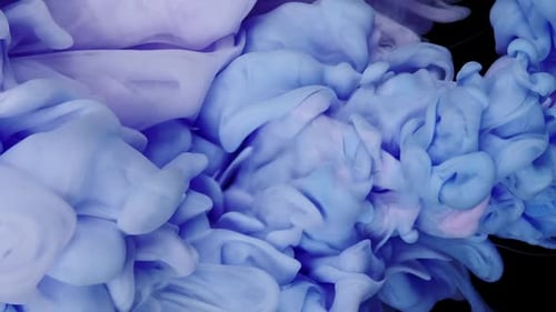 Abstract Blue and Pink Ink Swirl Background