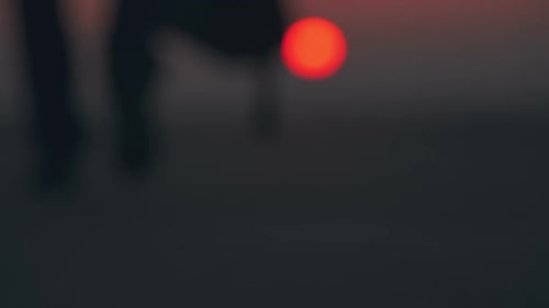 Man Walking on the Road