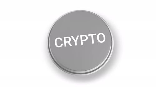 Animated 3D Crypto Push Button Element