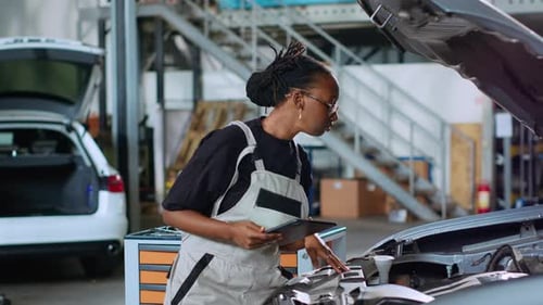 Mechanic Doing Car Maintenance
