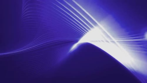 Dynamic Abstract Glowing Blue Lines Motion Background