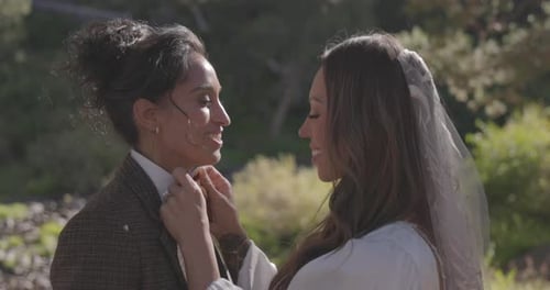 Two Women Celebrating their Wedding Day