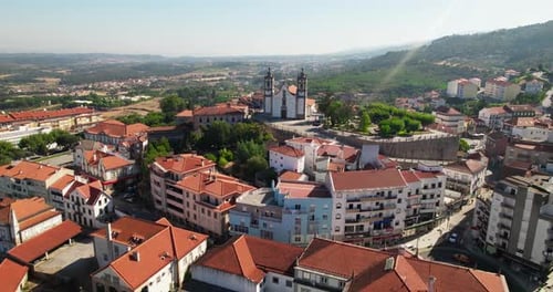 Seia - Vue aérienne d'un village portugais