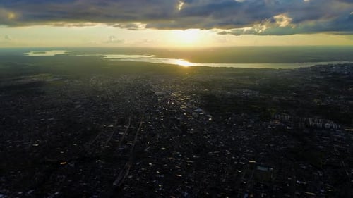 Amazon Rainforest Sunset Colors Over Rio Madeira Amazon Rainforest.mov
