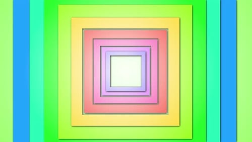 Abstract Square Geometry Shape Loop Animation Background, Square Geometry Shape Loop Animation Backg