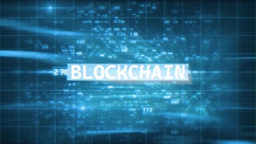 Blockchain Hi-Tech-Hintergründe V 07
