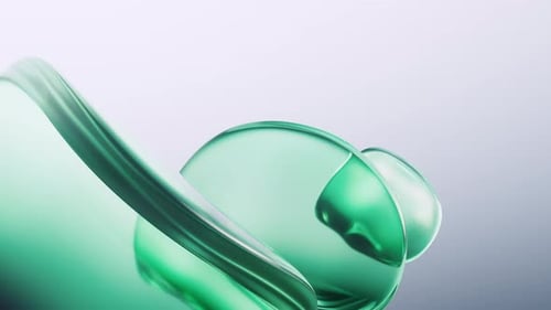 Gradient green transparent geometry background