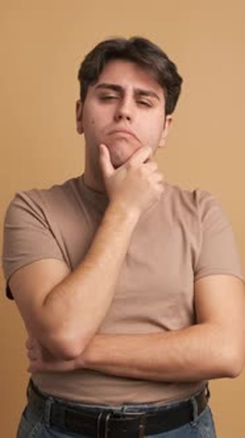 Young Adult Ponders a Difficult Solution