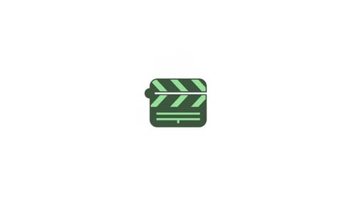 Minimalist Clapperboard Clapping Animation