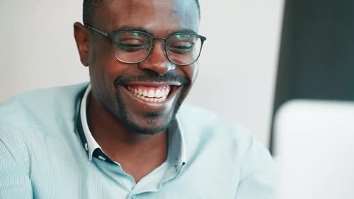 Smiling adult in office setting