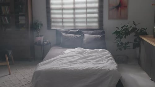 Cozy Bedroom Interior with Soft Natural Light