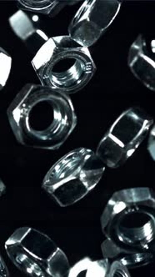 The Mounting Nuts Fly Up and Fall Down filmado con una cámara de alta velocidad a 1000 fps