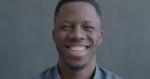 Close Up of a Smiling Man
