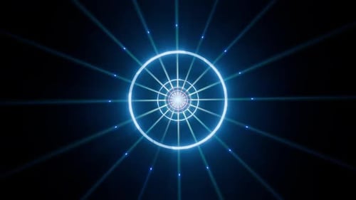 3D-Renderer, abstrakter Tunnel, unendliche Animation