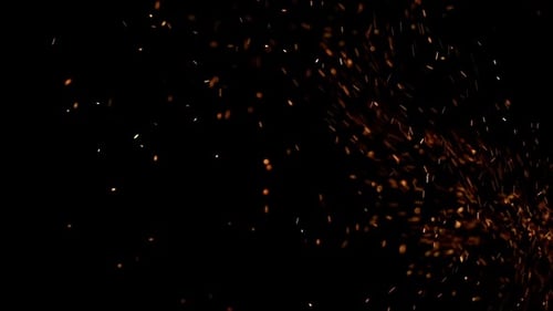 Dynamic Fire Sparks Embers Background