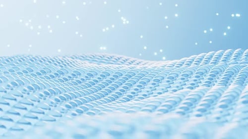 Abstract Waving Surface Animation with Particles