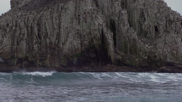 Natural Rock Formation Of Pena Blanca Rock In The Scenic Beach Of ...