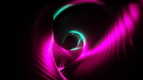 Pink And Turquoise Hypnotic Background Loop Animation In 1080Hd