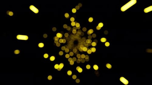 Gelbes Bokeh