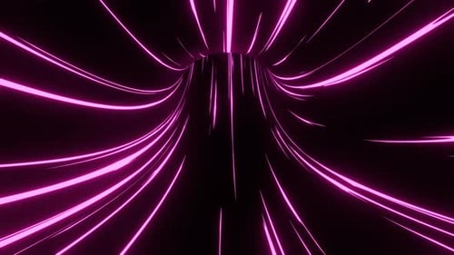 Pink Fantastic Digital Neon Vortex Portal Background Vj Loop In 4K