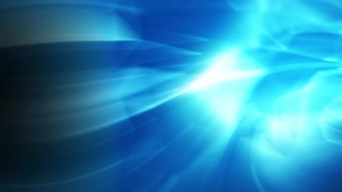 Fluid Blue Light Streaks Abstract Motion Background Loop