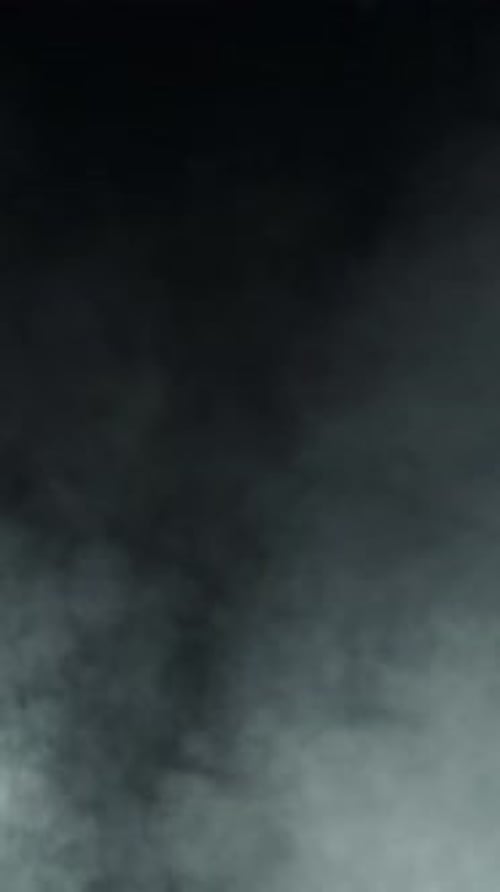 Rauch auf schwarzem Hintergrund, gefilmt mit einer Hochgeschwindigkeitskamera mit 1000 Bildern pro Sekunde