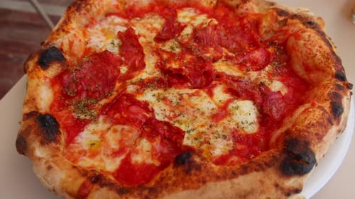 Delicious Pizza with Red Sauce and Cheese