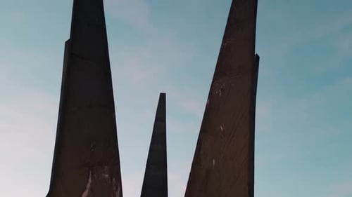 Brutalism Monument ar Dusk 5