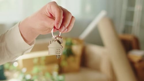 Real Estate Home Keys Closeup Buying Flat Apartment Property Purchasing