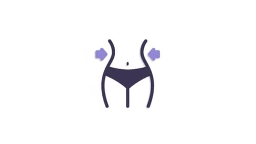 Silhouette Diet Healthy Food Lose Weight, símbolo, ícone, vídeo de animação