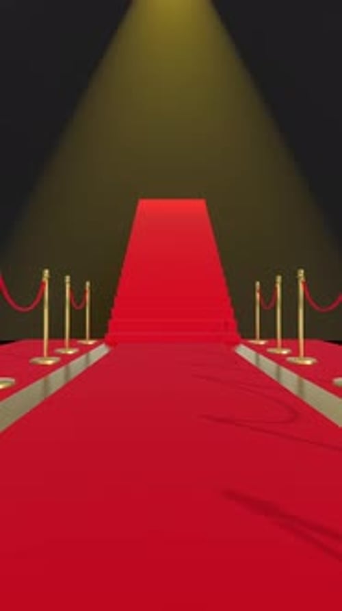 Escalier vertical en tapis rouge HD